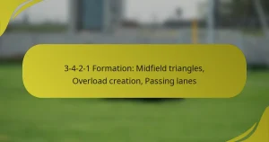 3-4-2-1 Formation: Midfield triangles, Overload creation, Passing lanes