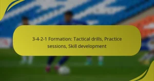 3-4-2-1 Formation: Tactical drills, Practice sessions, Skill development