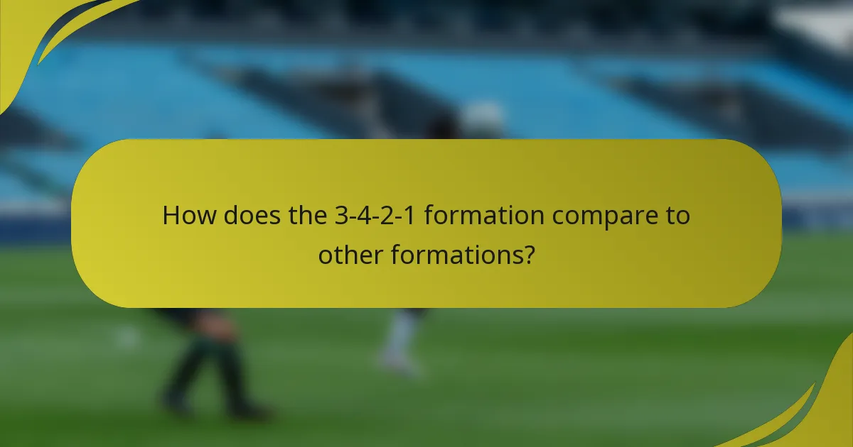 How does the 3-4-2-1 formation compare to other formations?